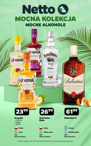 Netto gazetka - Mocne Alkohole