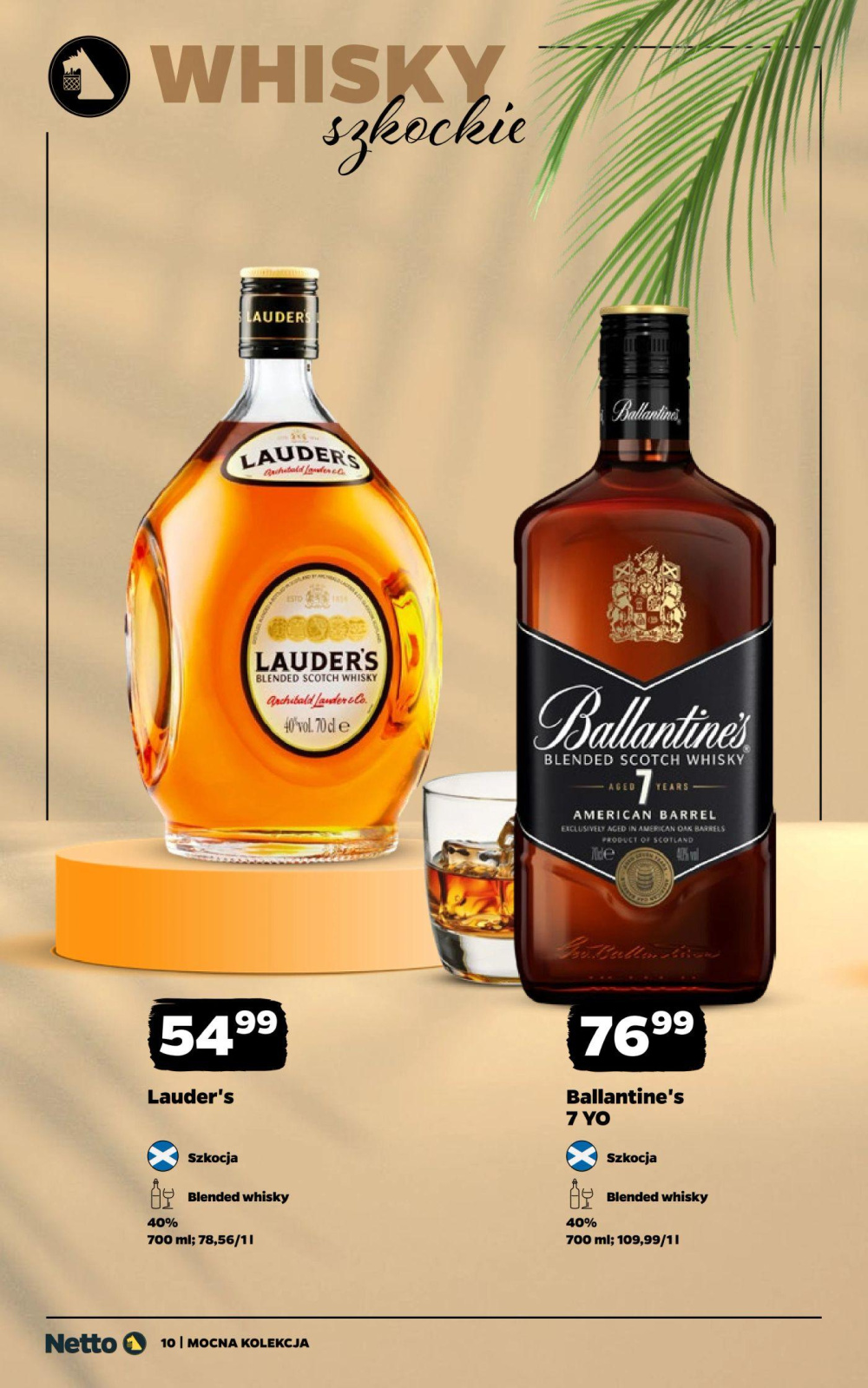 Leták Netto gazetka - Mocne alkohole, Polsko - strana 10