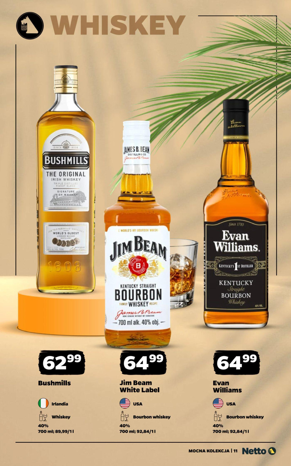 Leták Netto gazetka - Mocne alkohole, Polsko - strana 11