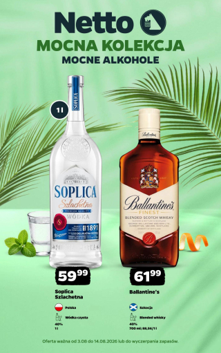 Netto gazetka - Mocne alkohole