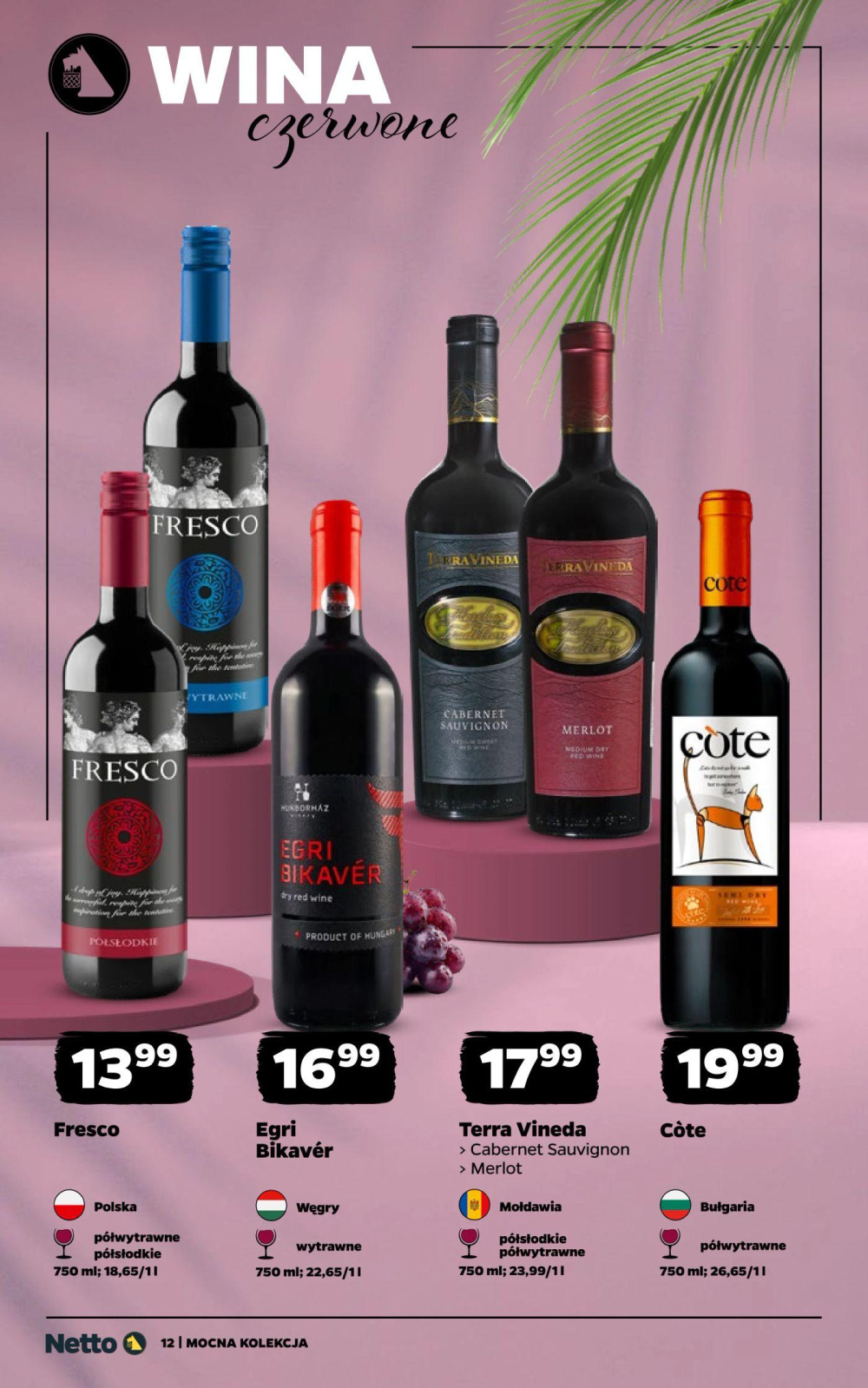 Leták Netto gazetka - Wina, Polsko - strana 12