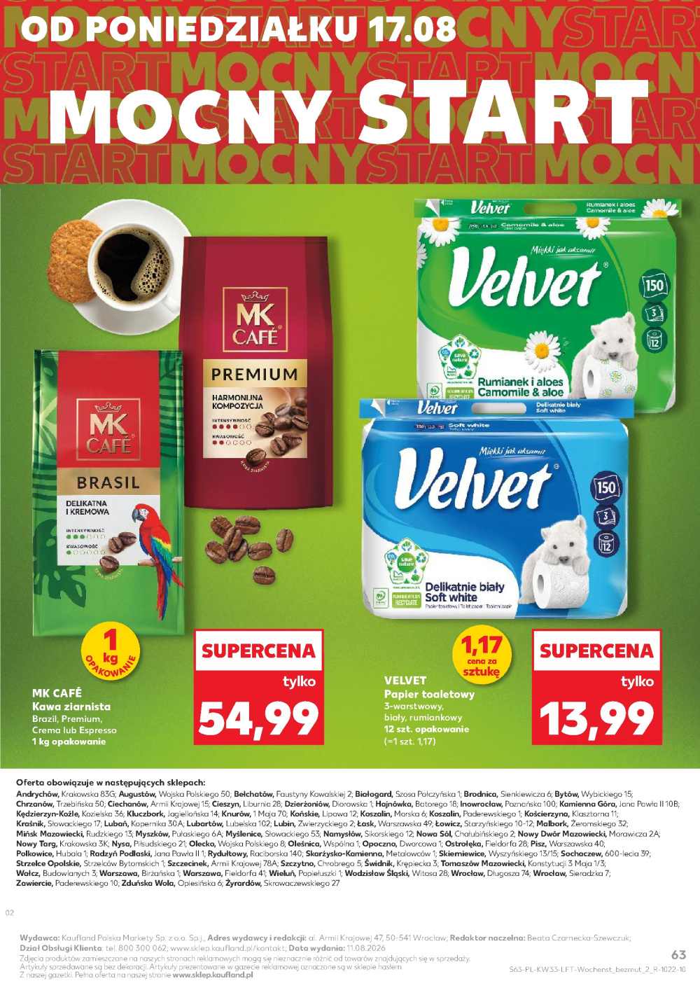 Leták Kaufland gazetka Cieszyn, Polsko - strana 63