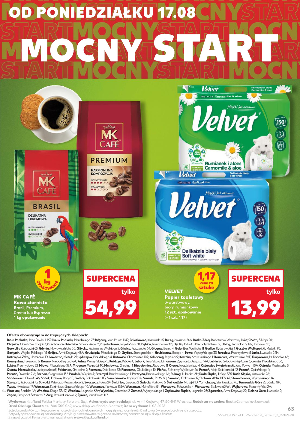 Leták Kaufland gazetka Oława, Polsko - strana 63