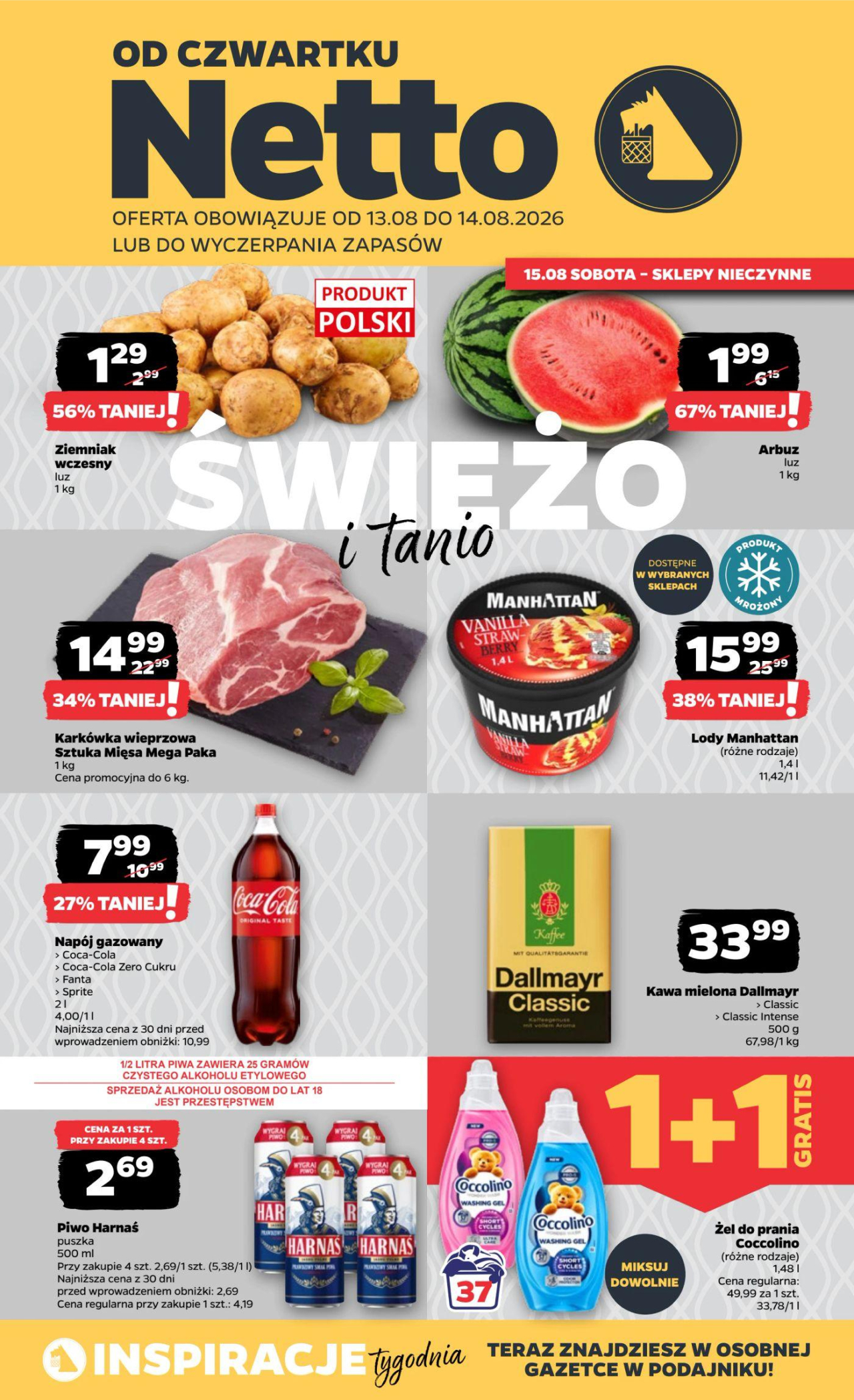 Netto gazetka od 13. 08. 2026
