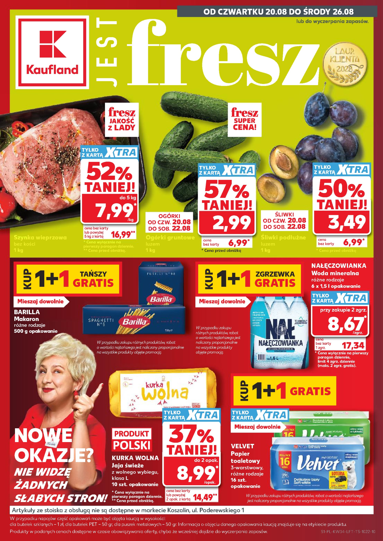 Kaufland gazetka Olecko od 20. 08. 2026