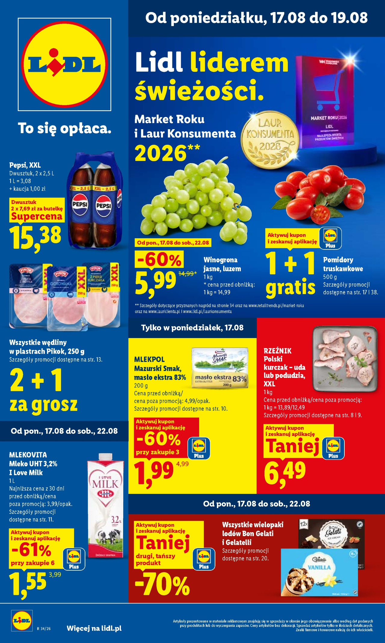 Lidl gazetka od 17. 08. 2026