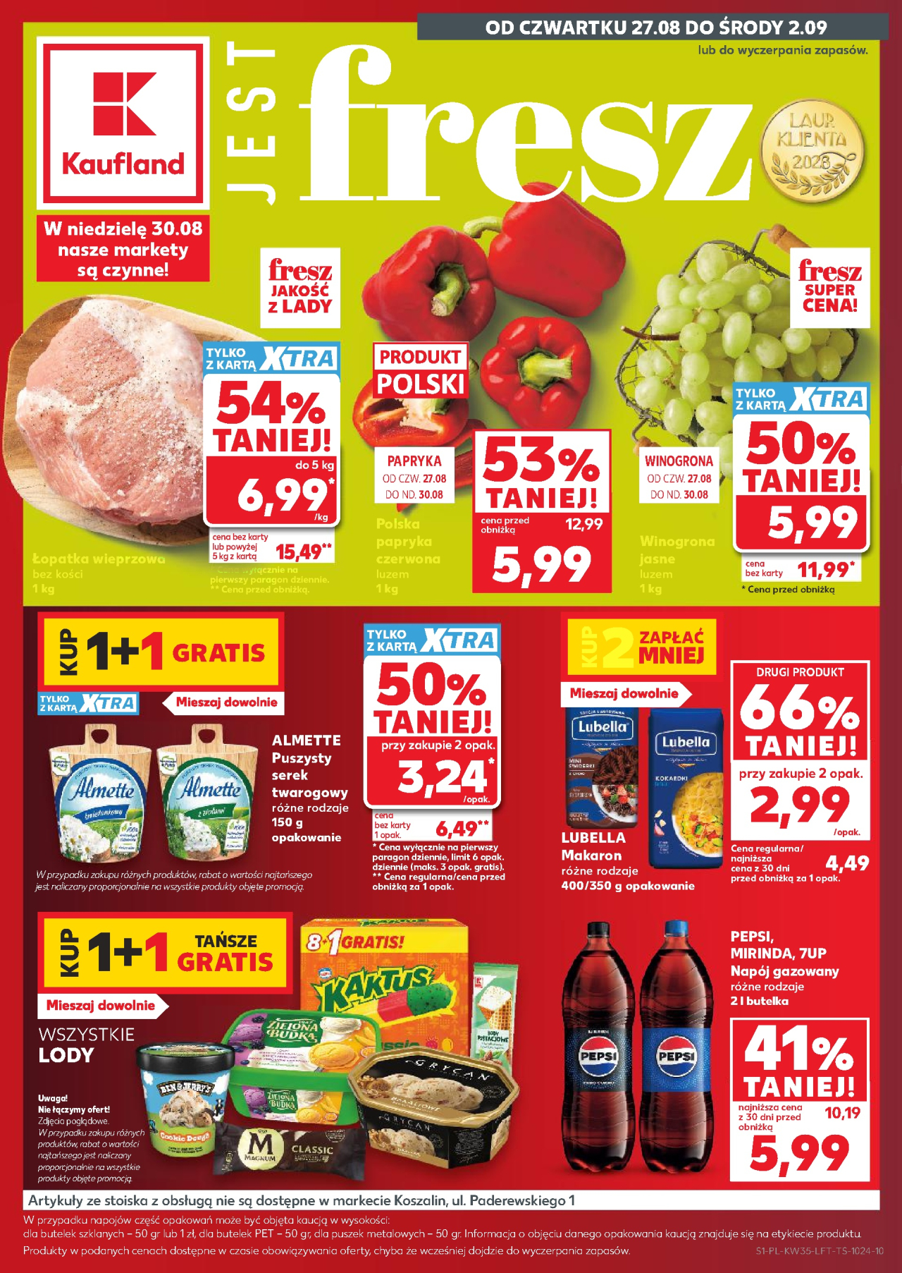 Kaufland gazetka Gorzów Wielkopolski od 27. 08. 2026
