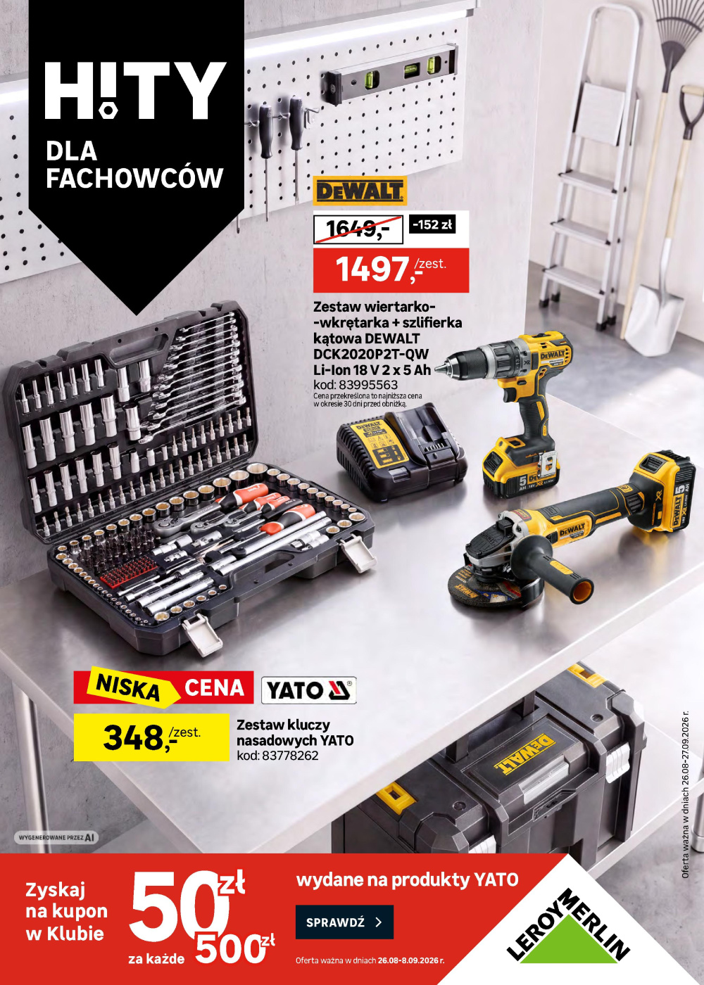 Leták Leroy Merlin gazetka - Dla Fachowców, Polsko - strana 1