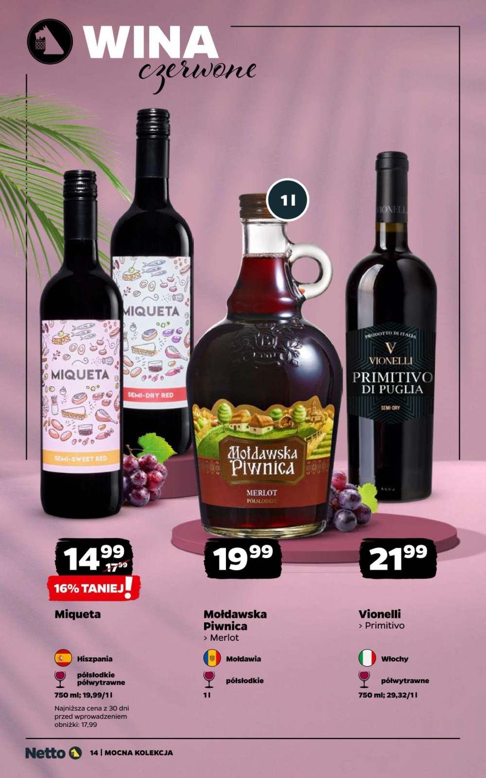 Leták Netto gazetka - Wina, Polsko - strana 14