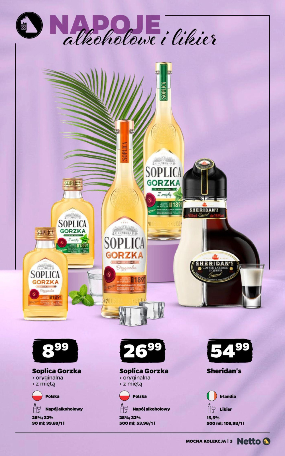 Leták Netto gazetka - Mocne alkohole, Polsko - strana 3