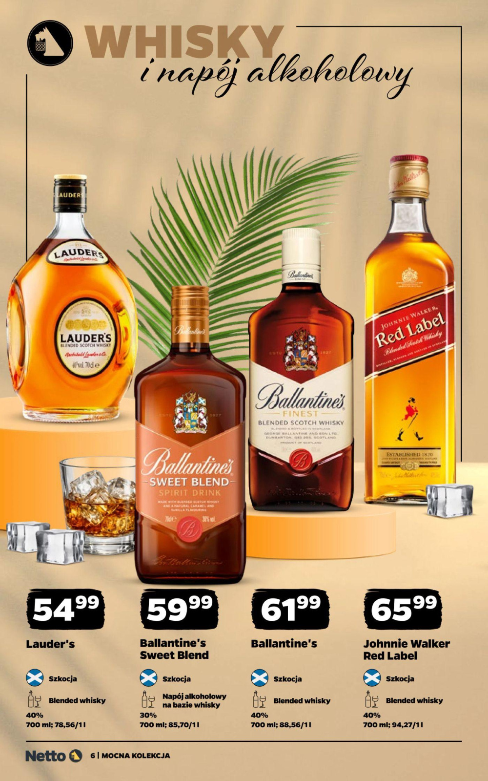 Leták Netto gazetka - Mocne alkohole, Polsko - strana 6