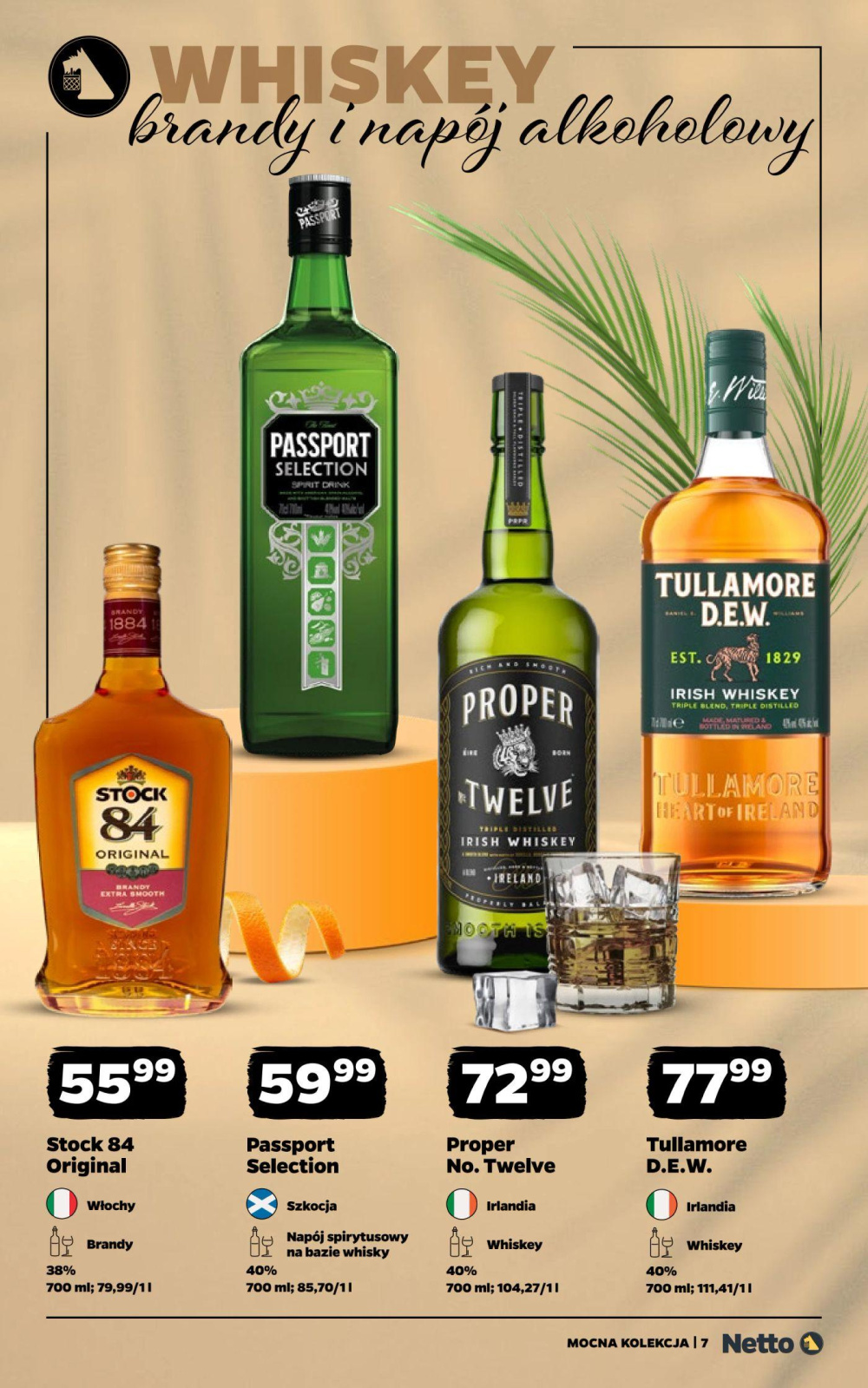 Leták Netto gazetka - Mocne alkohole, Polsko - strana 7