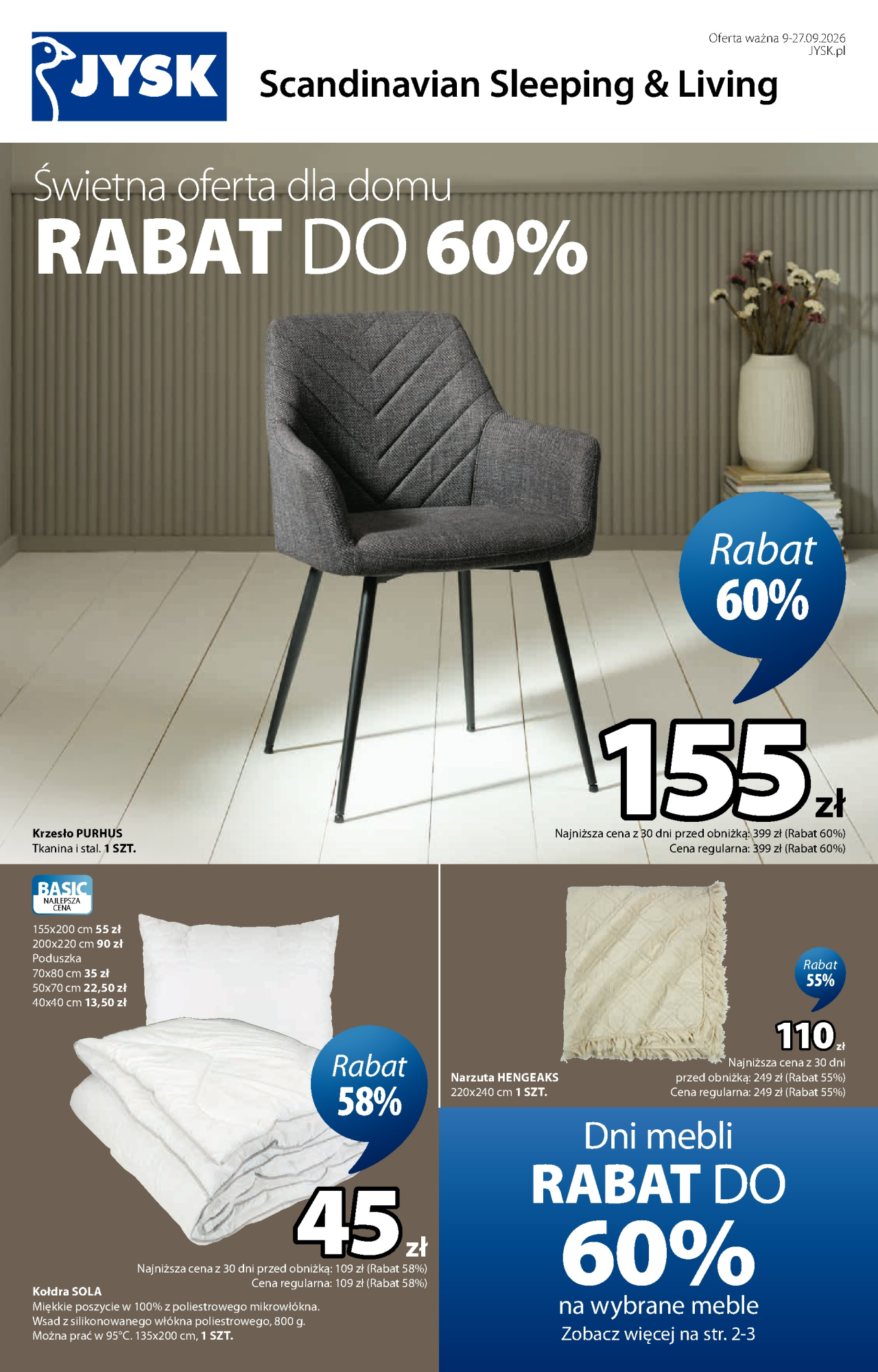 Jysk gazetka od 9. 09. 2026