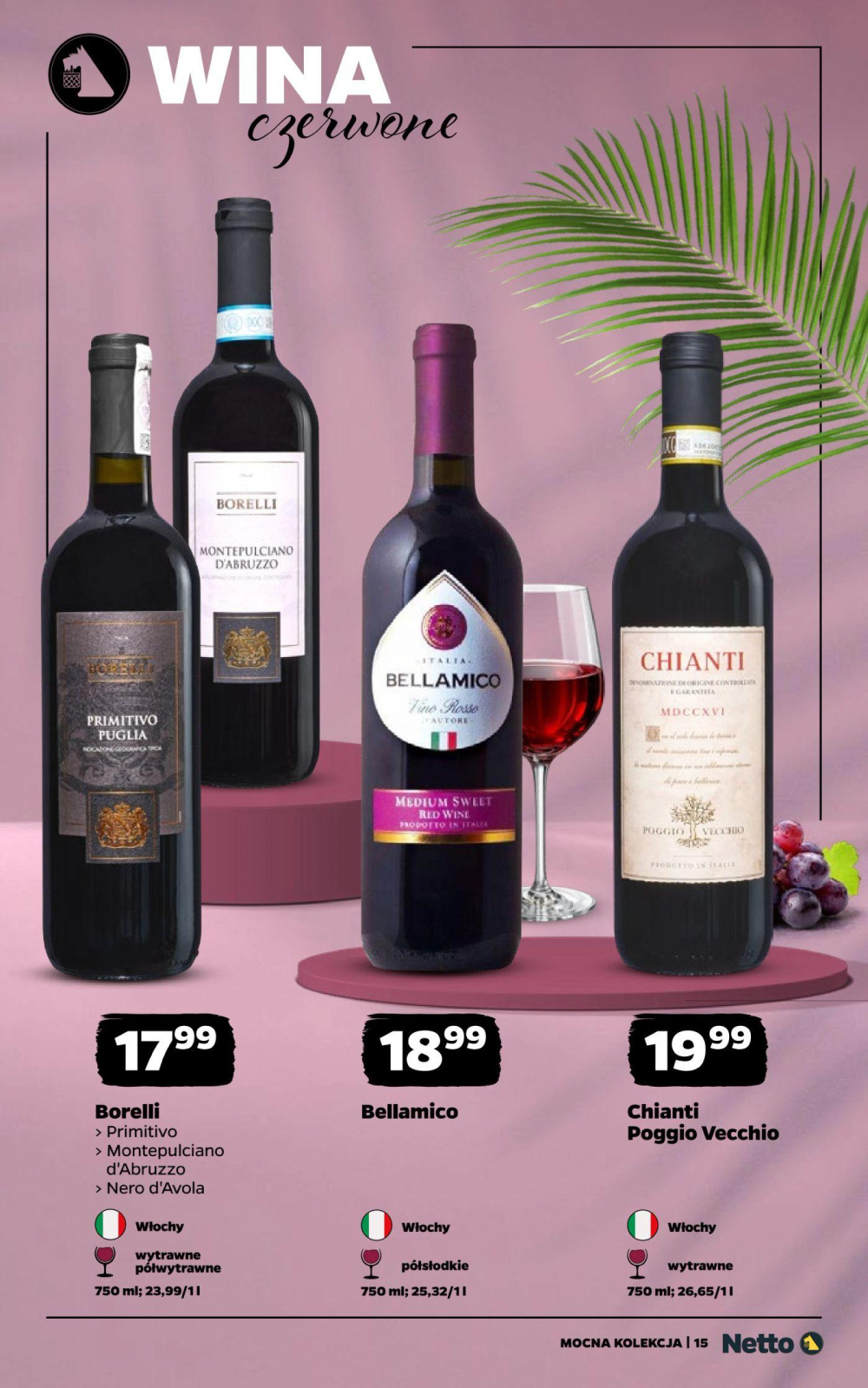 Leták Netto gazetka - Wina, Polsko - strana 15
