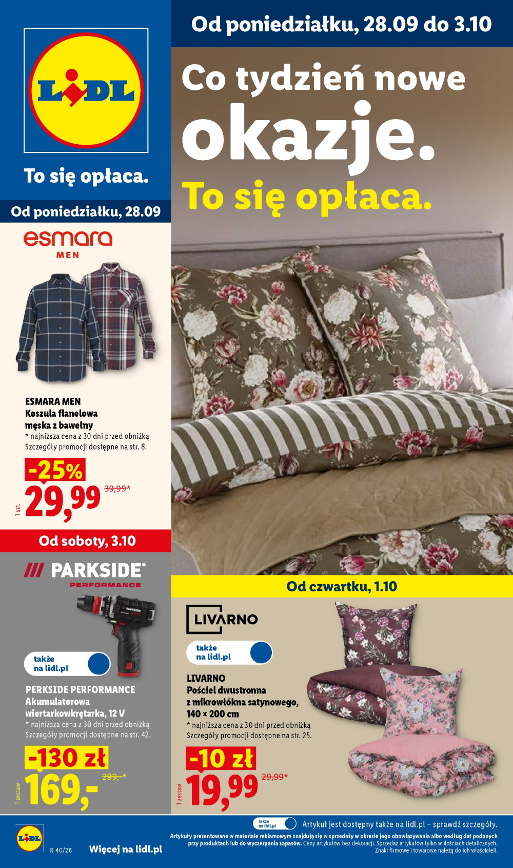 Leták Lidl gazetka, Polsko - strana 1