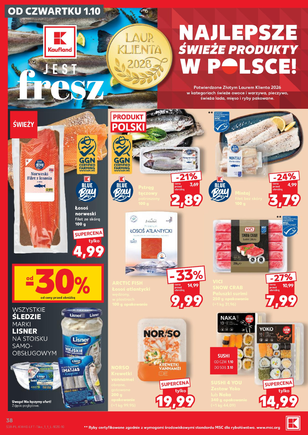 Leták Kaufland gazetka Cieszyn, Polsko - strana 38