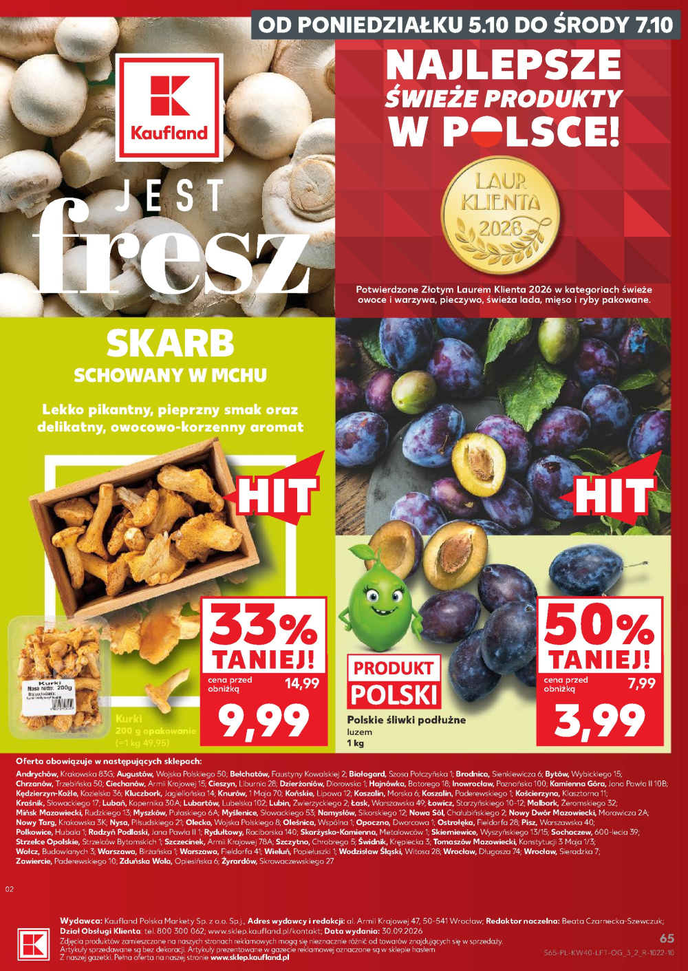 Leták Kaufland gazetka Cieszyn, Polsko - strana 65