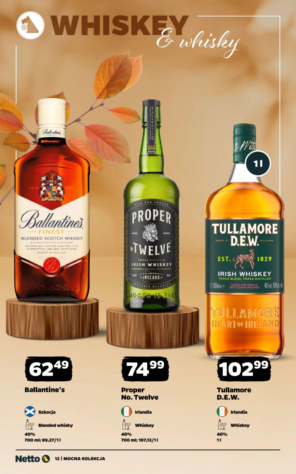 Leták Netto gazetka - Mocne Alkohole, Polsko - strana 12
