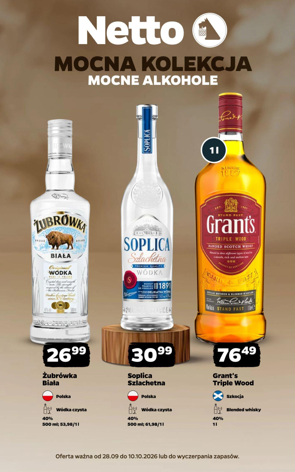 Leták Netto gazetka - Mocne Alkohole, Polsko - strana 1