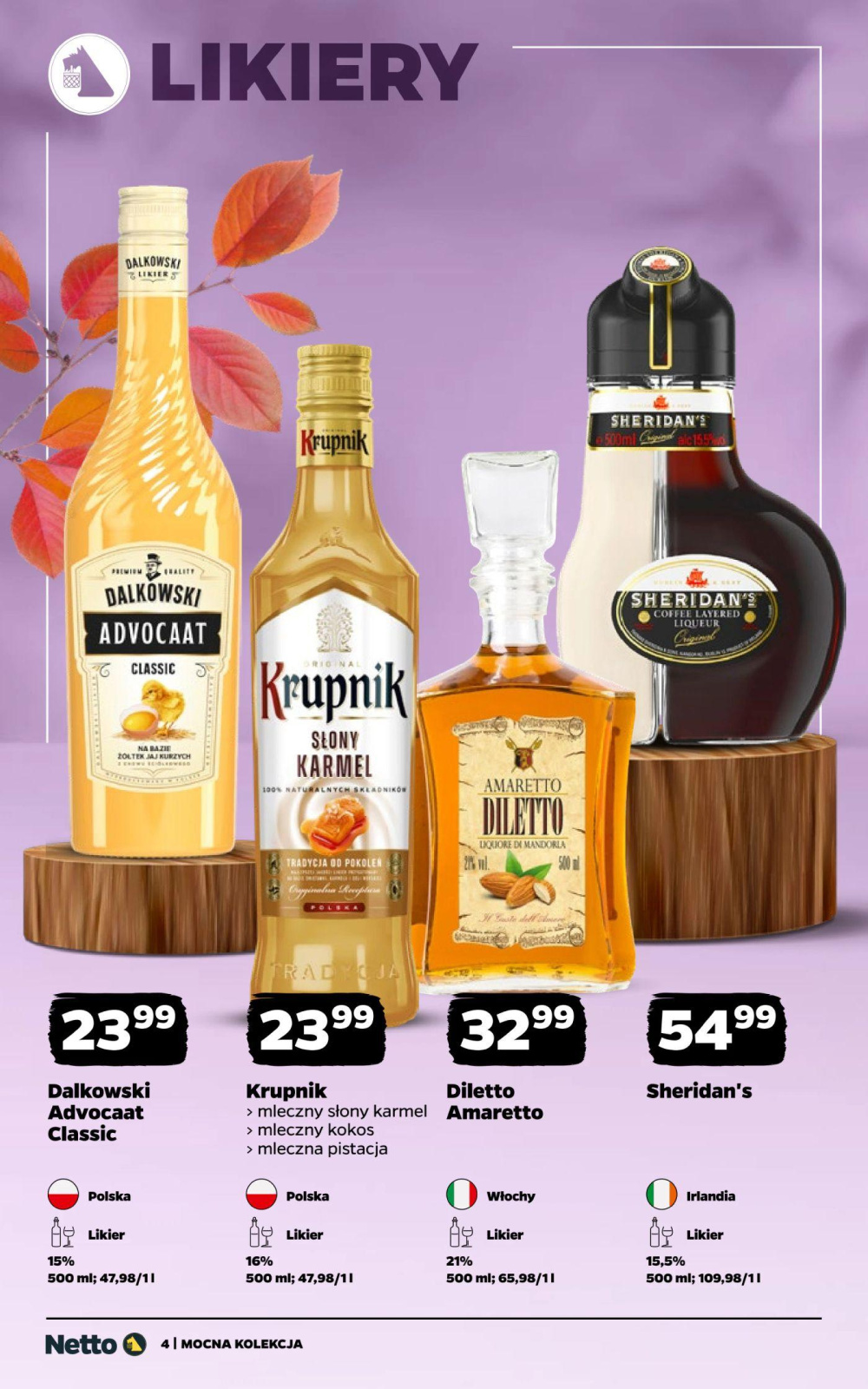 Leták Netto gazetka - Mocne Alkohole, Polsko - strana 4