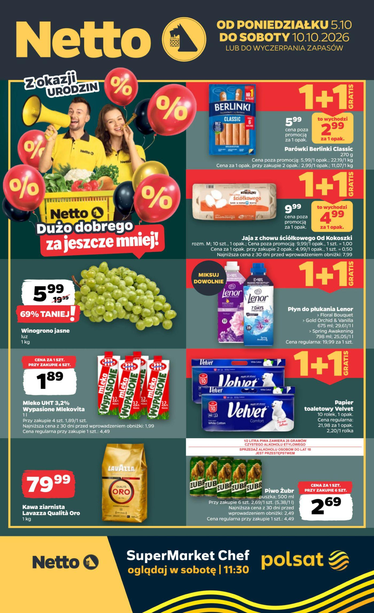 Netto gazetka od 5. 10. 2026