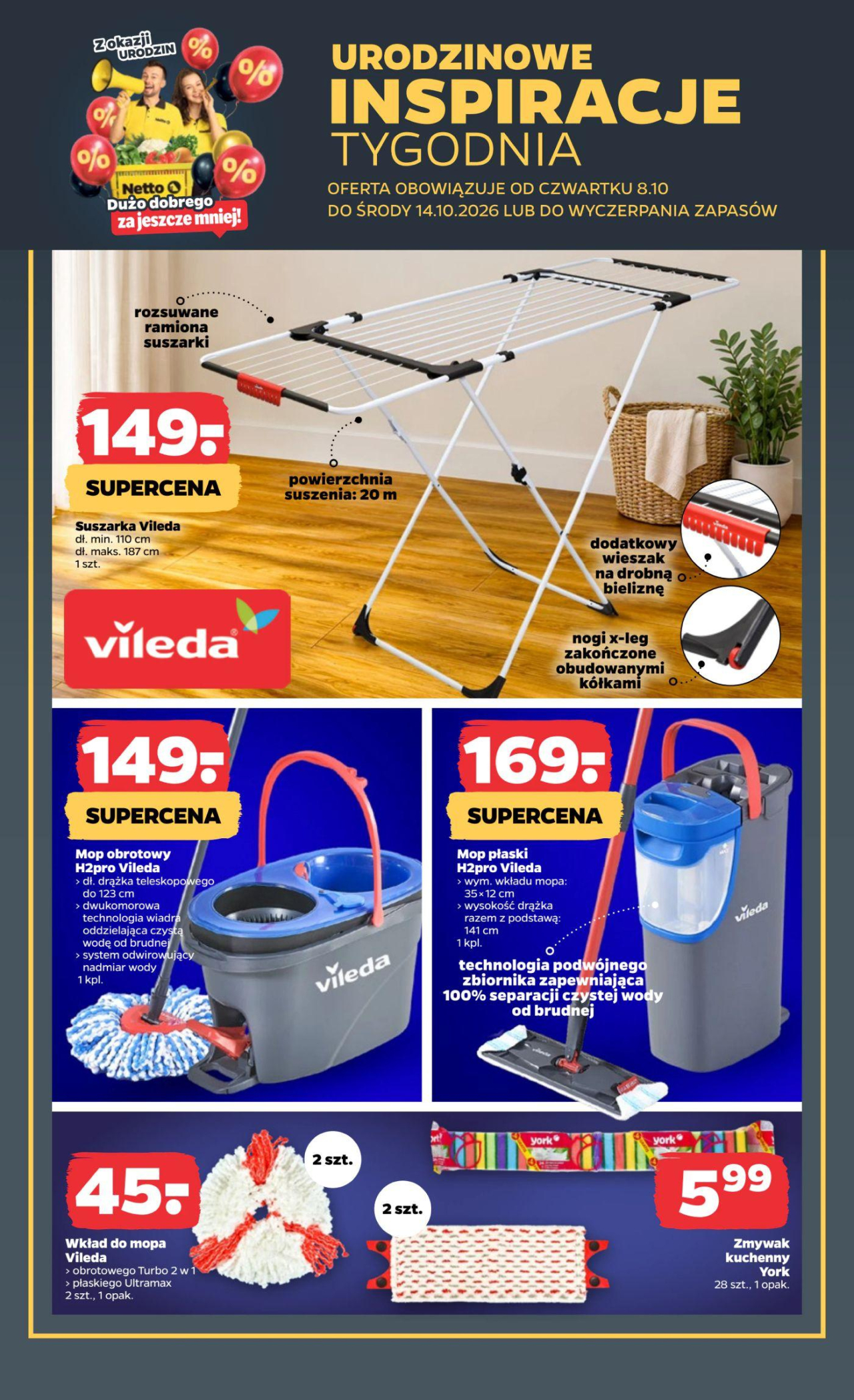 Netto gazetka - Non food od 8. 10. 2026