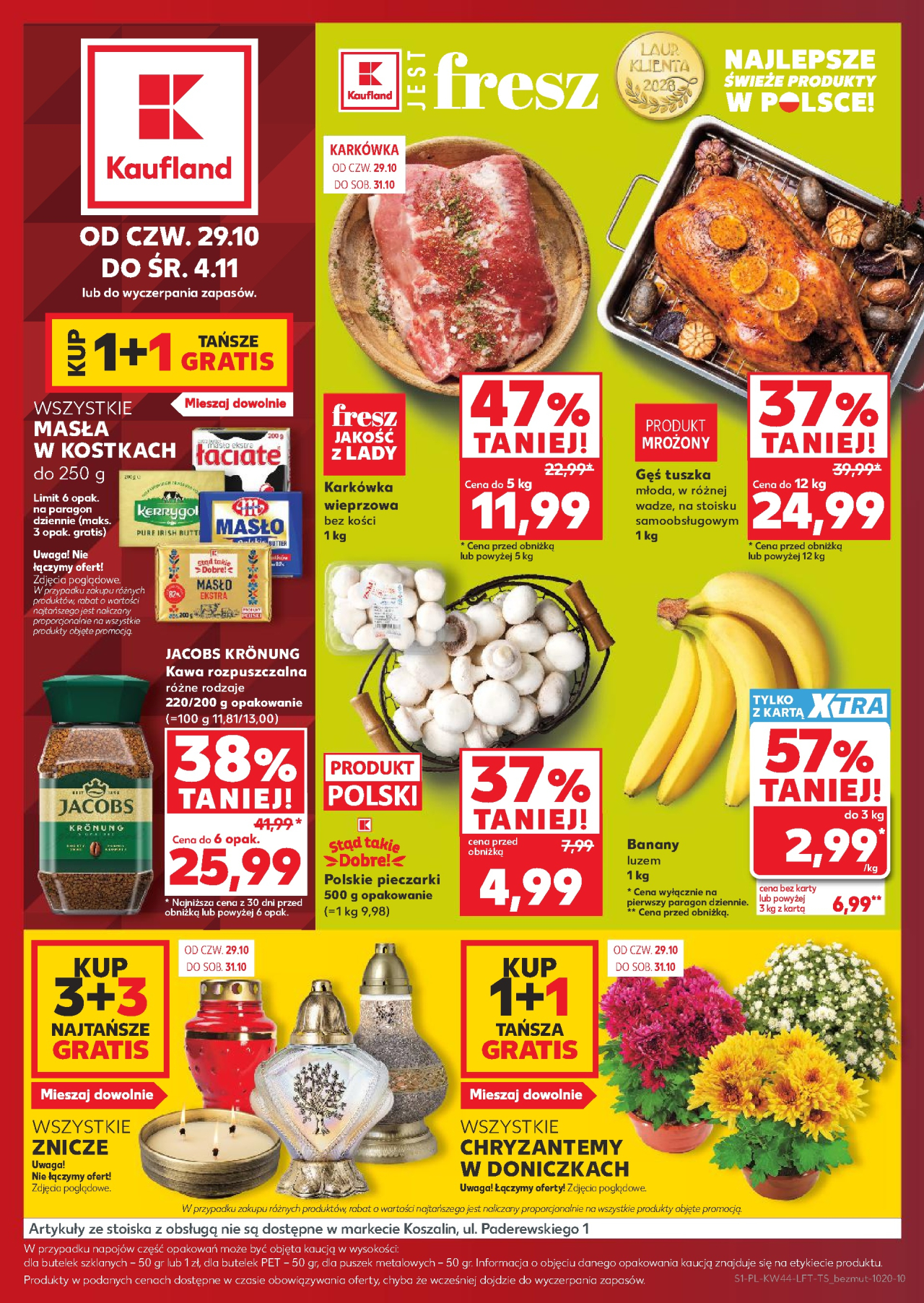 Kaufland gazetka Bydgoszcz Szwederowo od 29. 10. 2026
